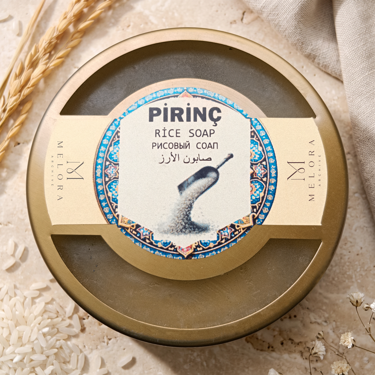 Rice Soap in Metal Tin — 01