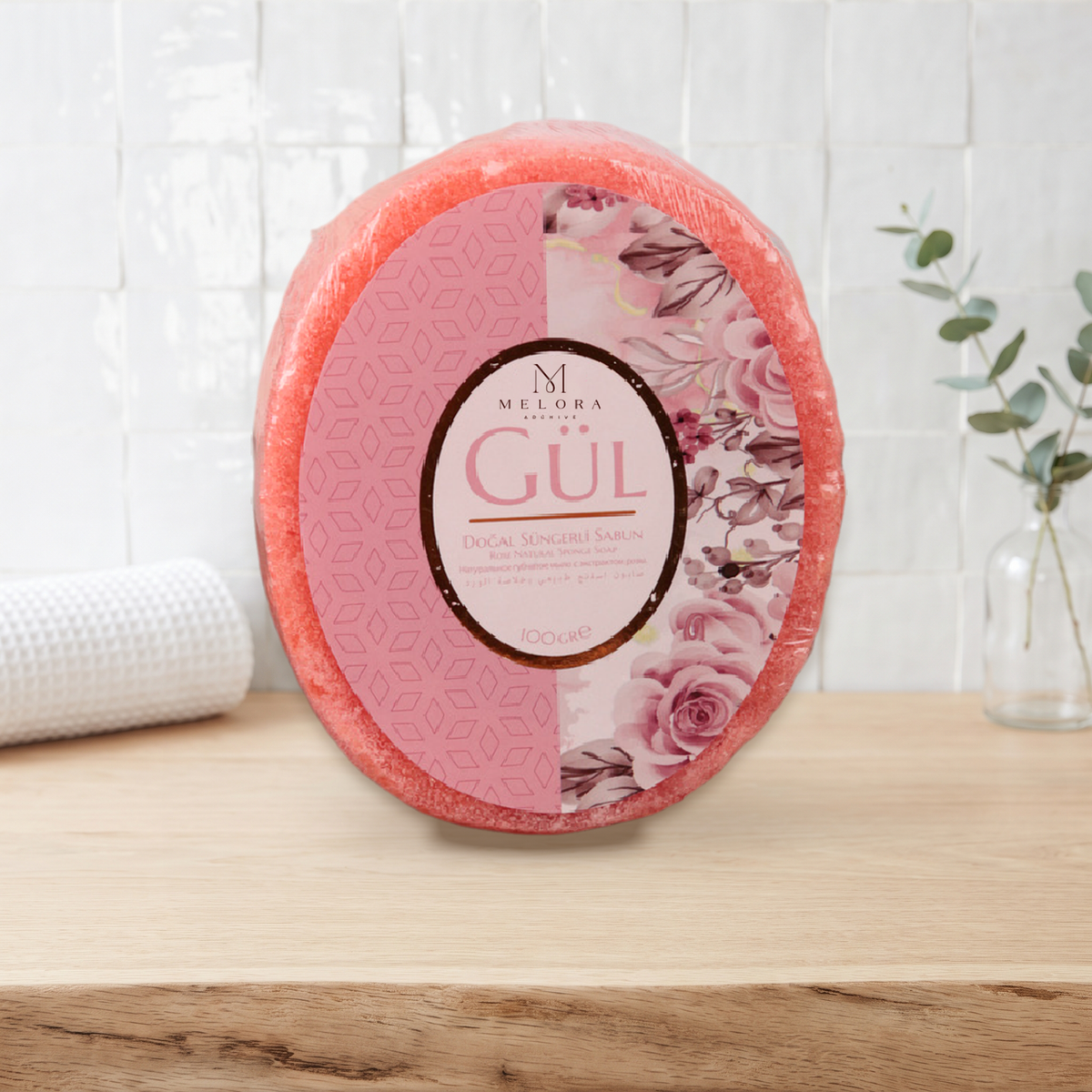 Rose Sponge Soap — 01