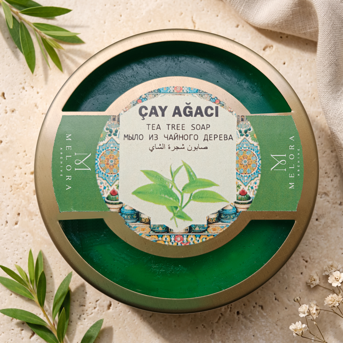 Tea Tree Soap in Metal Tin — 01