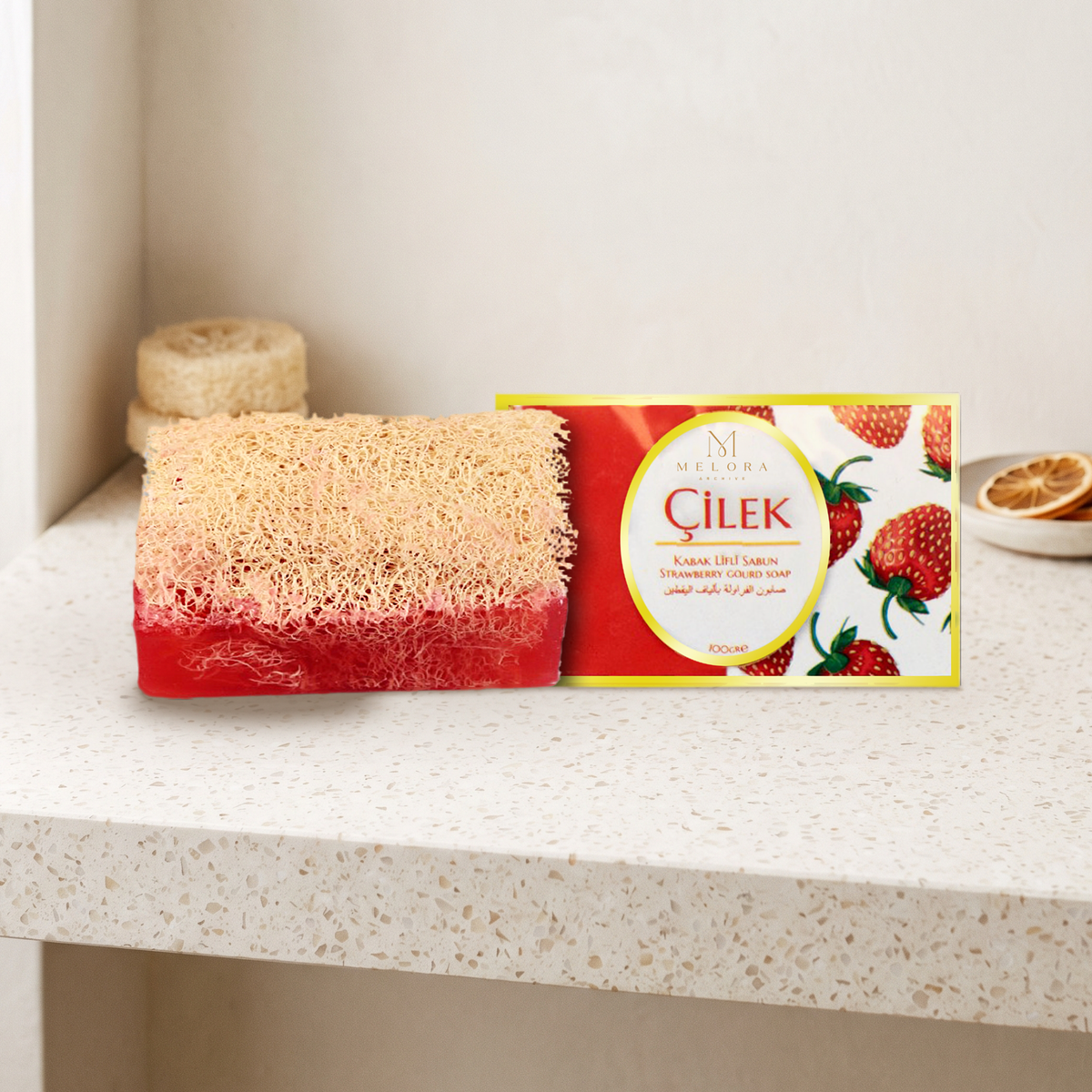 Strawberry Loofah Soap — 01