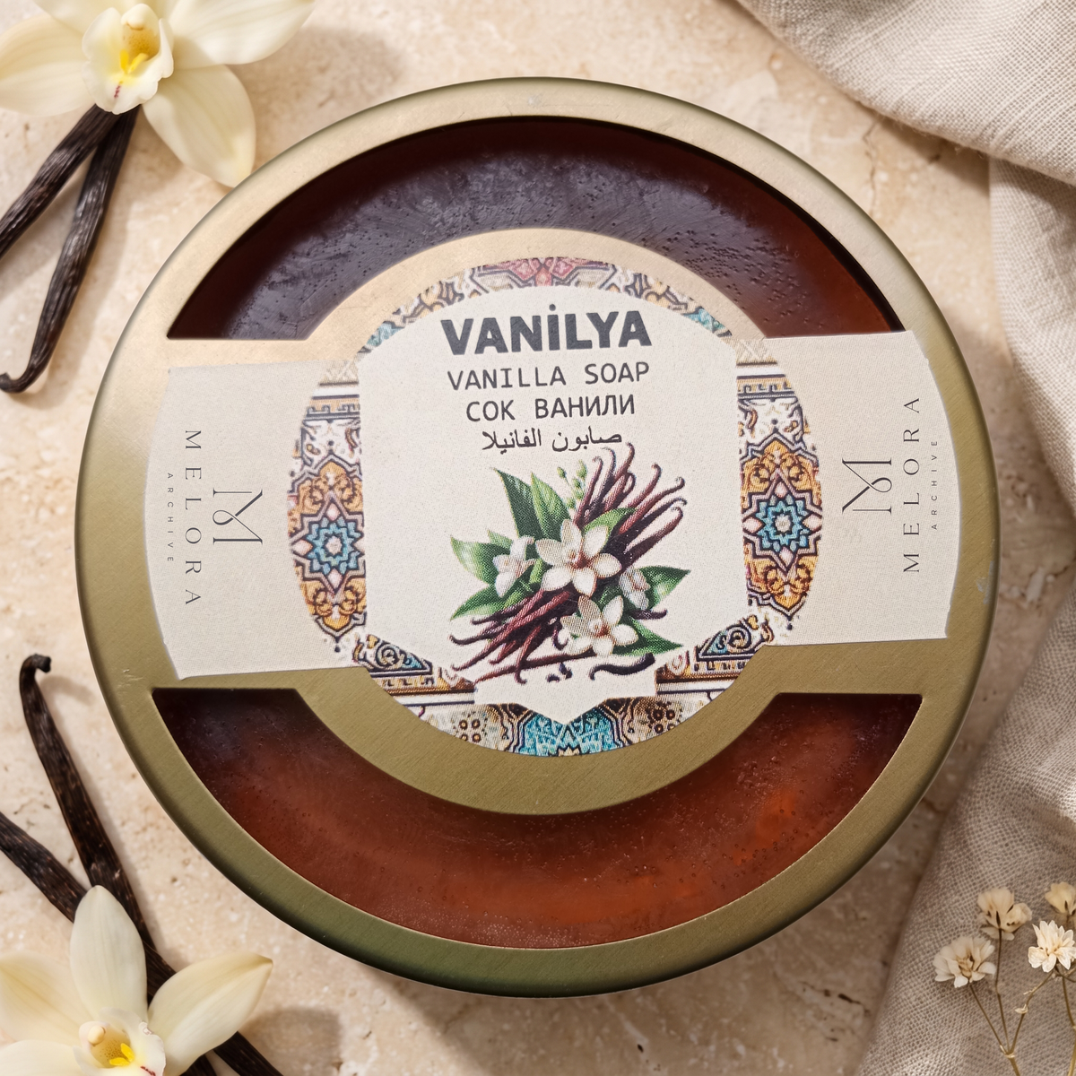 Vanilla Soap in Metal Tin — 01
