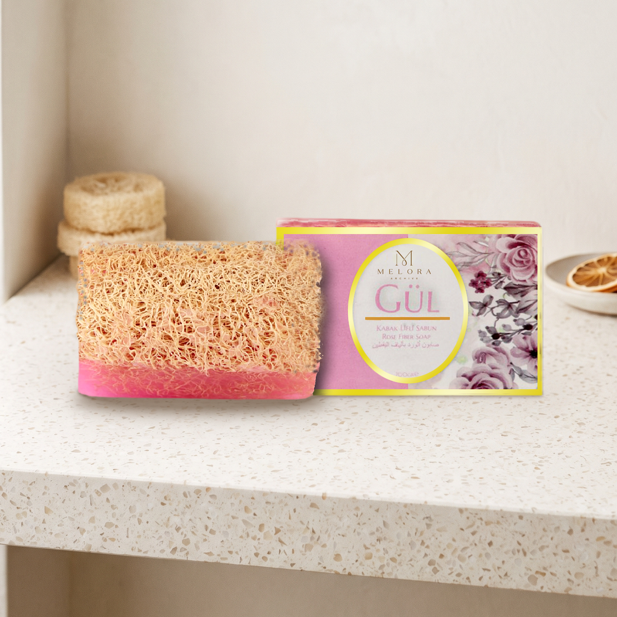 Rose Loofah Soap — 01