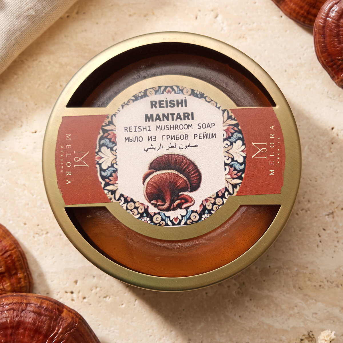 Reishi Mushroom Soap in Metal Tin — 01
