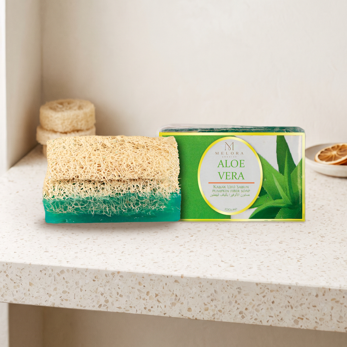 Aloe Vera Loofah Soap — 01