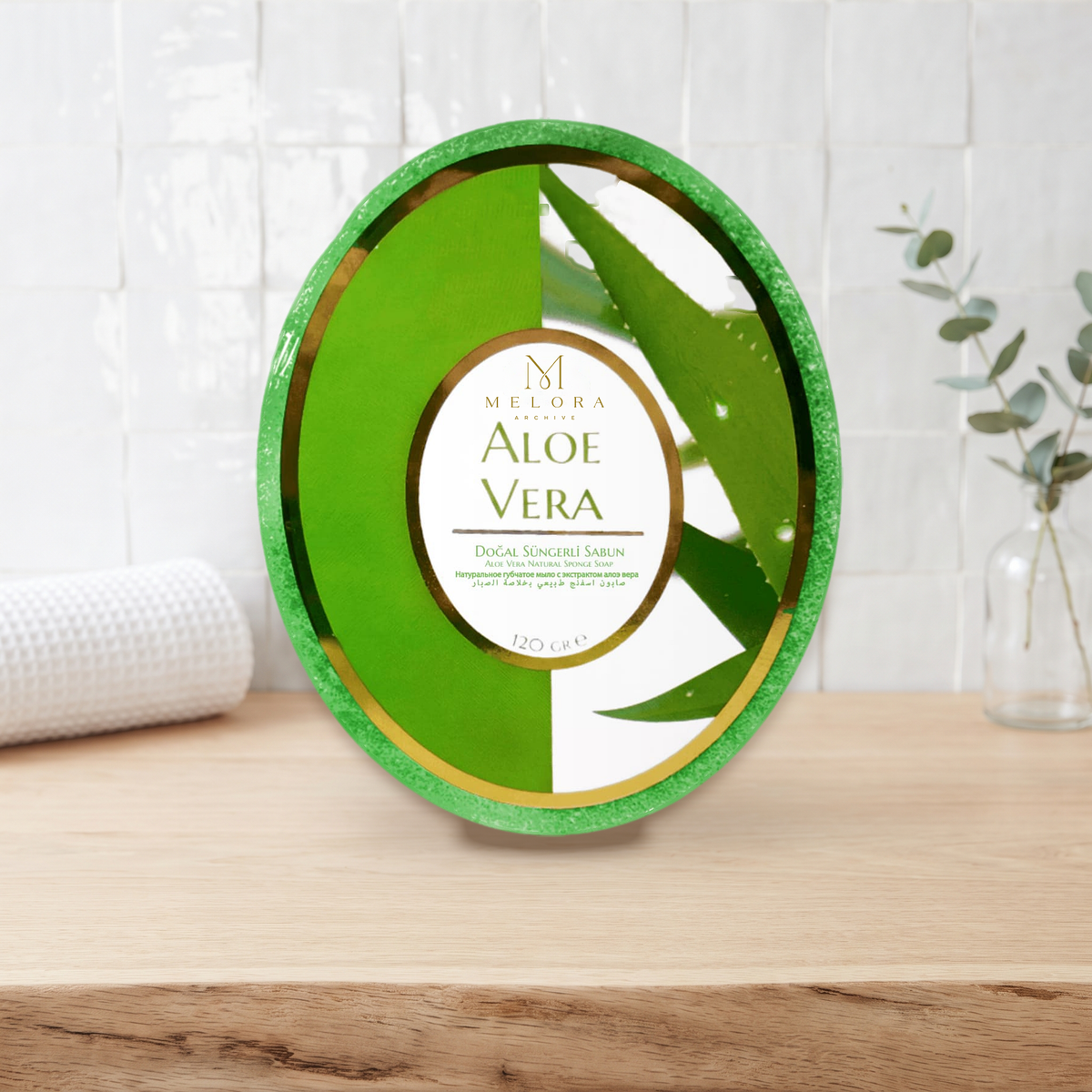 Aloe Vera Sponge Soap — 01